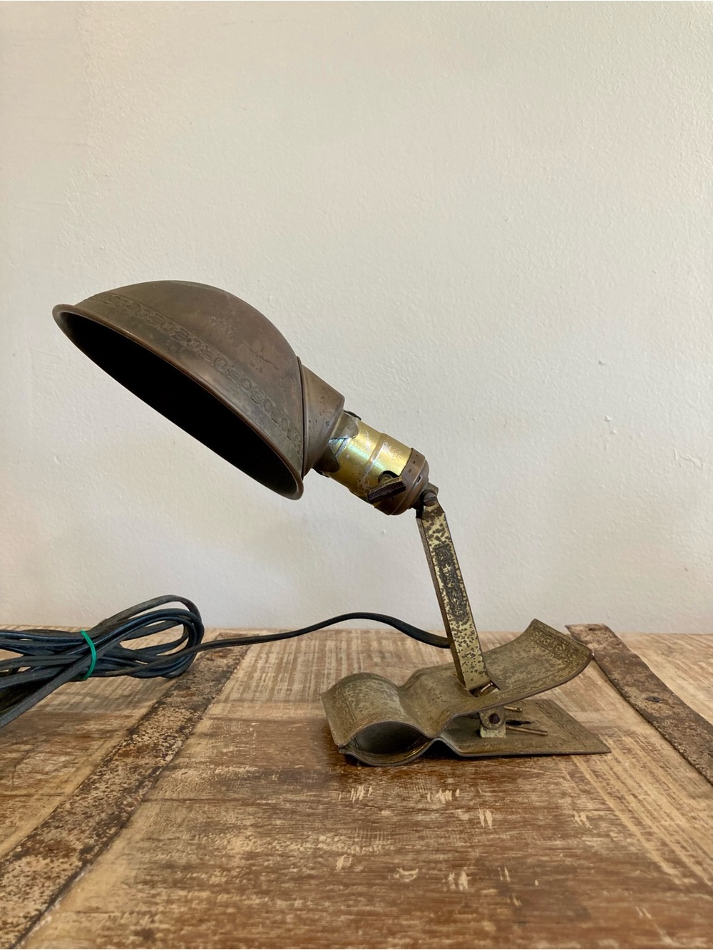 Vintage Faberware Adjusto-Lite Gooseneck Ornate Clamp Desk Lamp Mixed Parts! - Picture 3 of 16